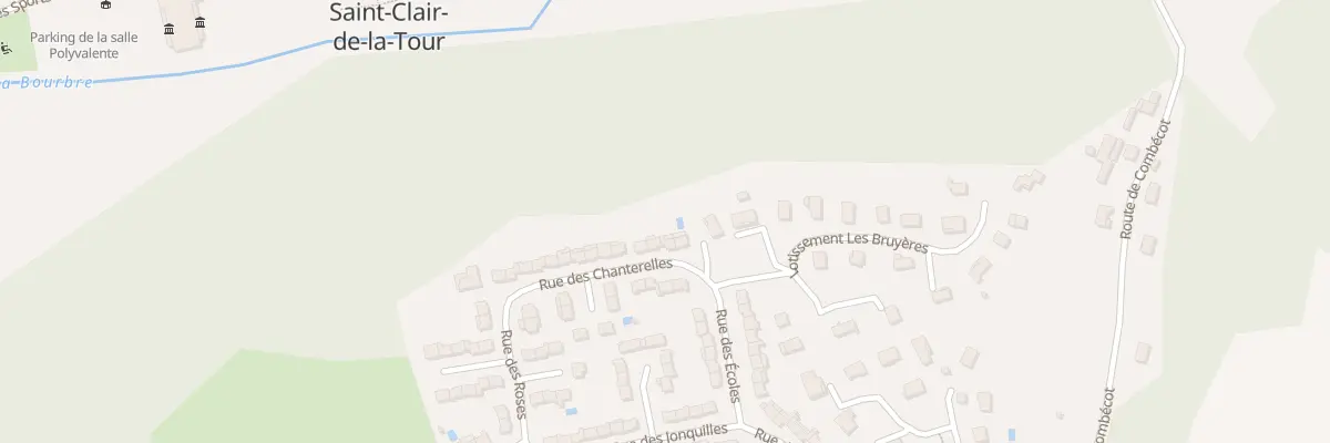 Plan du 85 Rue des Chanterelles à Saint-Clair-de-la-Tour