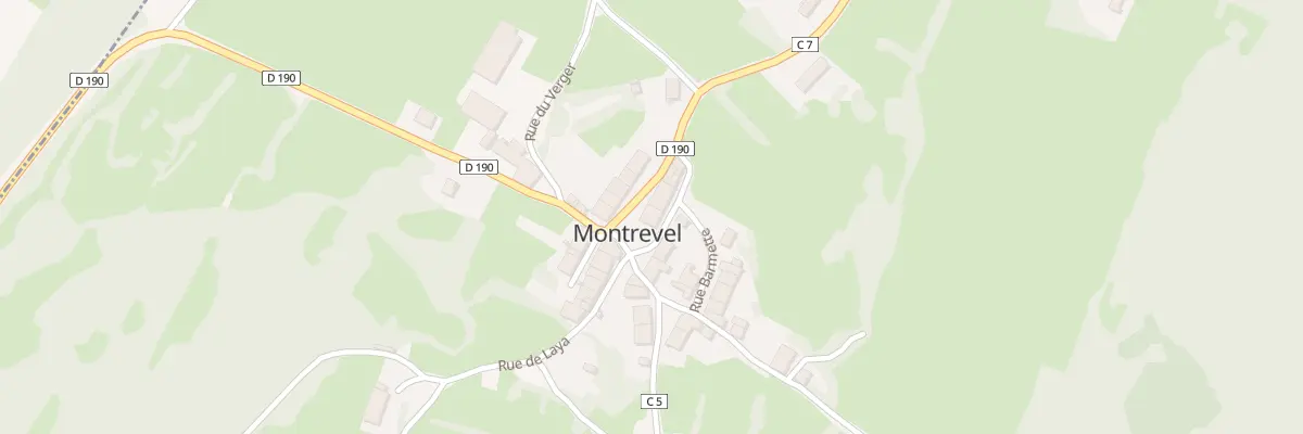 Plan du 3 Rue de la Fontaine à Montrevel