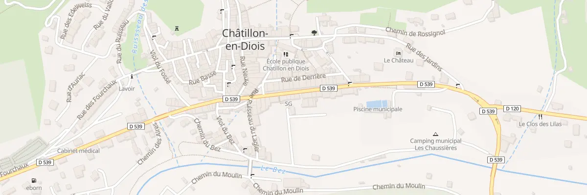 Plan du 5475 Rue du Reclus à Châtillon-en-Diois