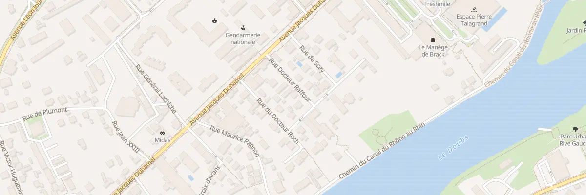 Plan du 4 Rue Docteur Raffour à Dole