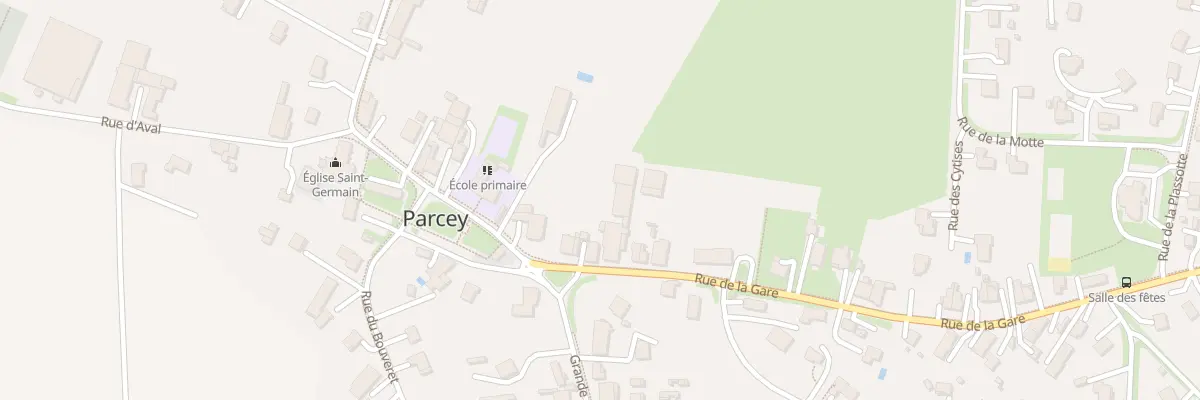 Plan du 1 Rue de la Gare à Parcey