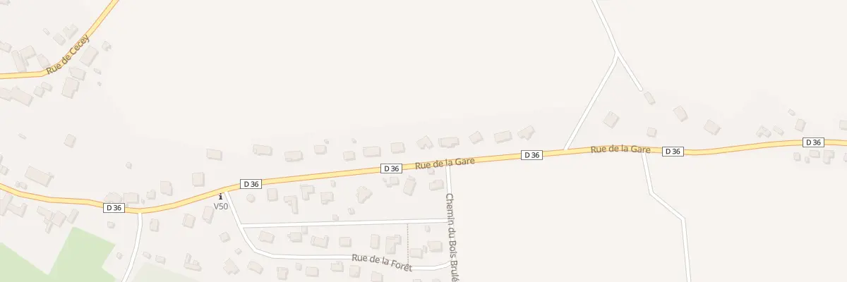 Plan du 32 Rue de la Gare à Essertenne-et-Cecey