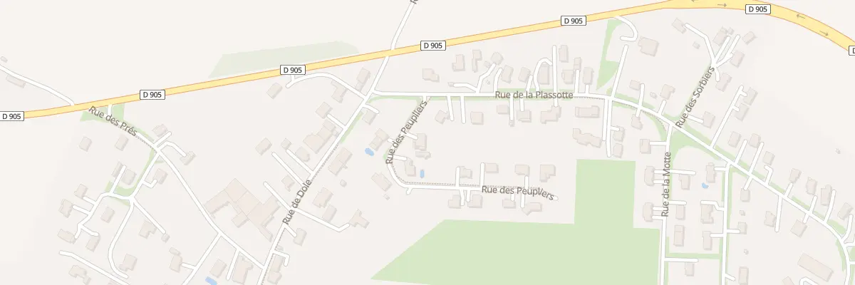 Plan du 1 Rue des Peupliers à Parcey