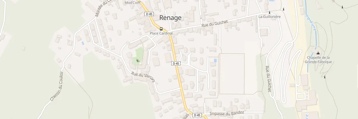 Plan du 1195 Rue de la République à Renage