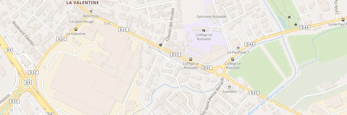 Plan du 80 Rue de l’audience à Marseille 11e Arrondissement