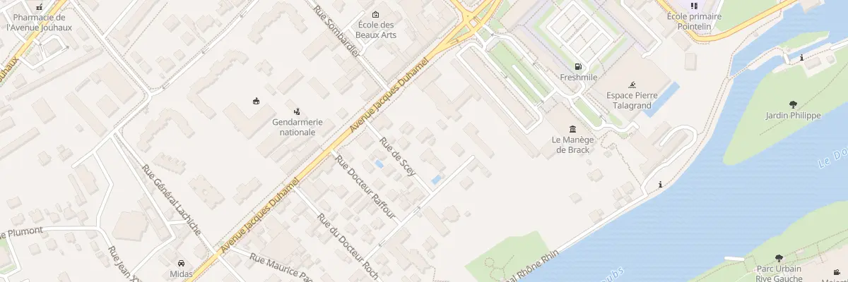Plan du 5 Rue de Scey à Dole