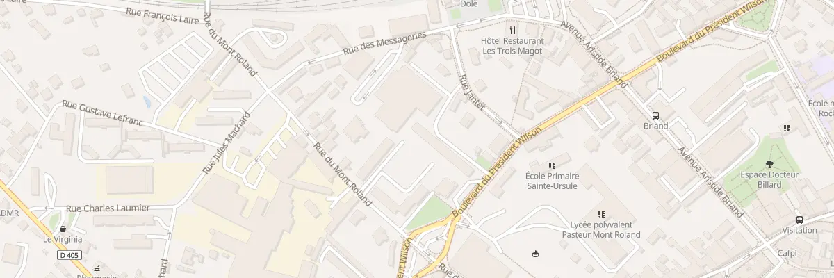 Plan du 37 Rue Mont Roland à Dole