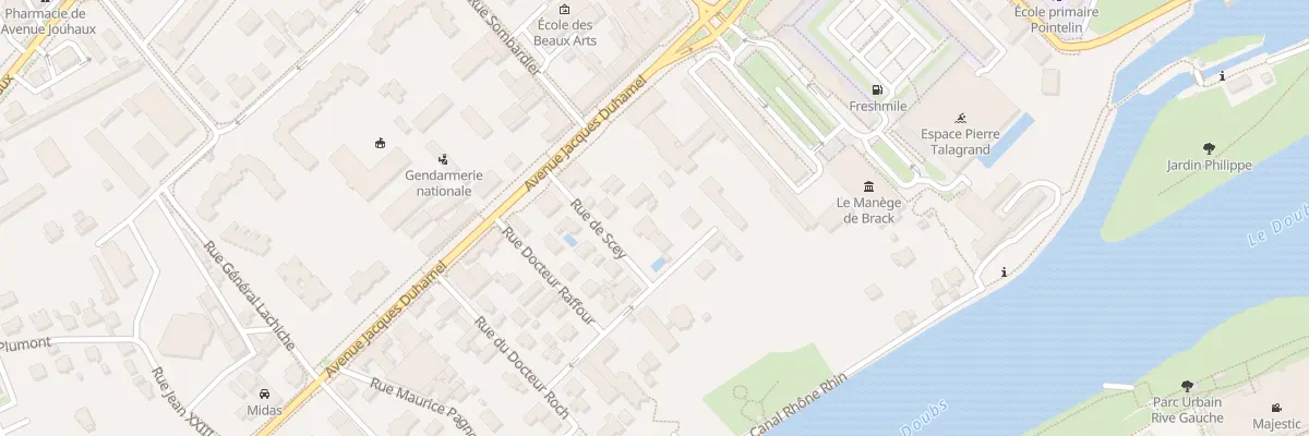 Plan du 3 Rue de Scey à Dole