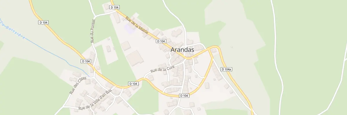 Plan du 29 Rue Perozet à Arandas