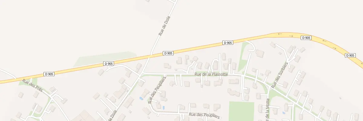 Plan du 1 Pl des Thuyas à Parcey