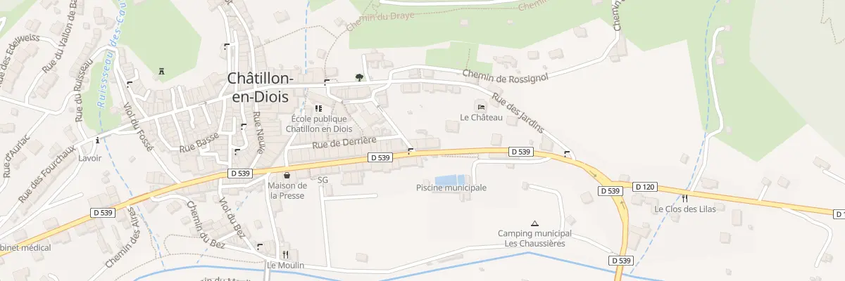 Plan du 5121 Rue du Reclus à Châtillon-en-Diois