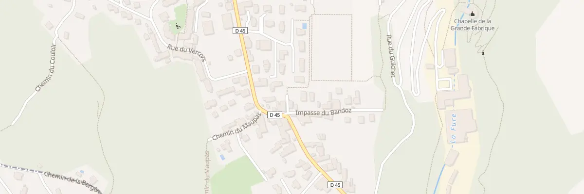 Plan du 5A Imp du Bandoz à Renage