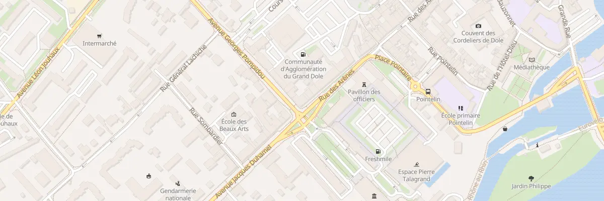 Plan du 86 Rue des Arènes à Dole