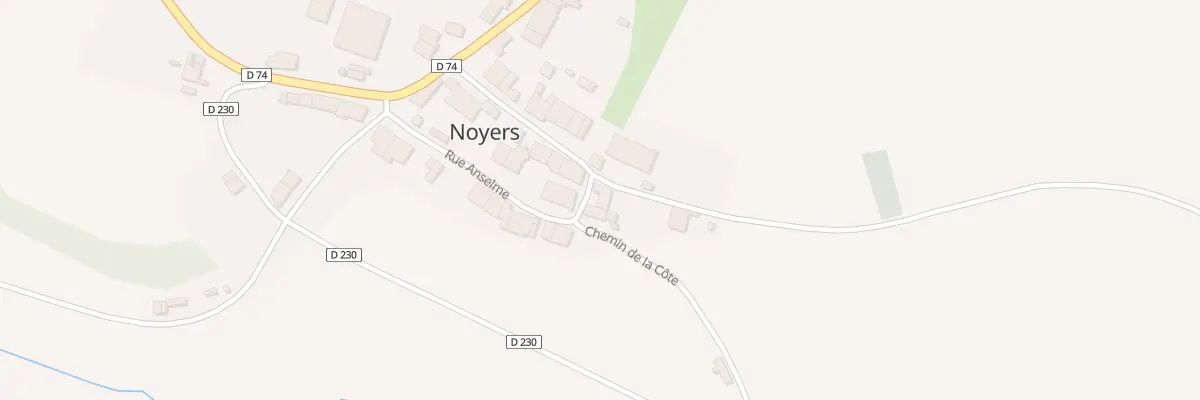 Plan du 1 Rue de l’Eglise à Noyers