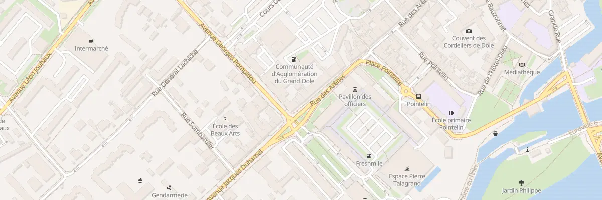 Plan du 84 Rue des Arènes à Dole