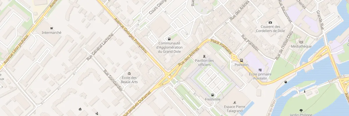 Plan du 82 Rue des Arènes à Dole