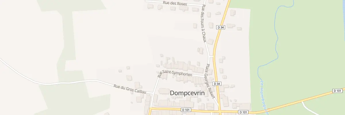 Plan du 14 Rue Saint Symphorien à Dompcevrin