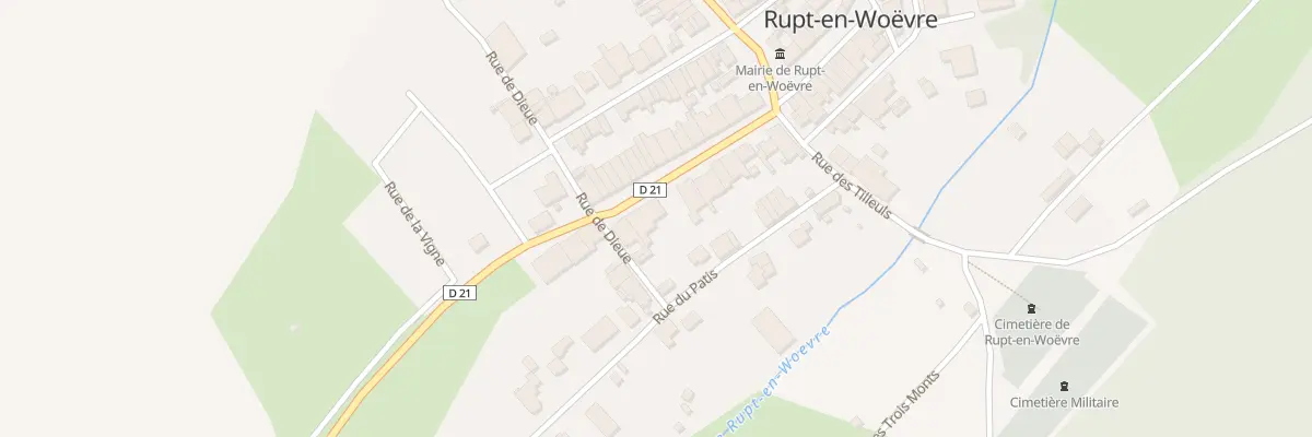 Plan du 17 Gr La Grande Rue à Rupt-en-Woëvre