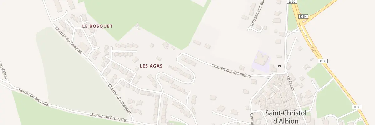Plan du 215 Che des Eglantiers à Saint-Christol