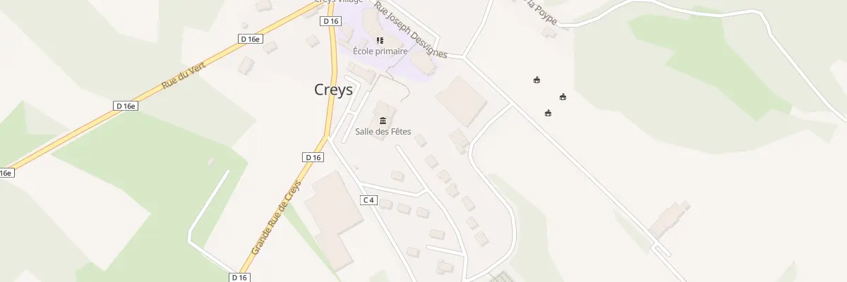 Plan du 61 Rue des Ecoux à Creys-Mépieu