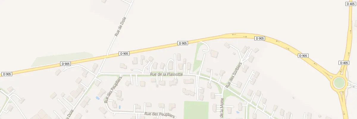 Plan du 44 Rue de la Plassotte à Parcey