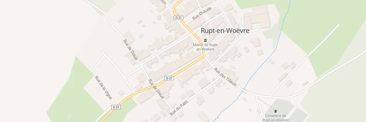 Plan du 8 Gr La Grande Rue à Rupt-en-Woëvre