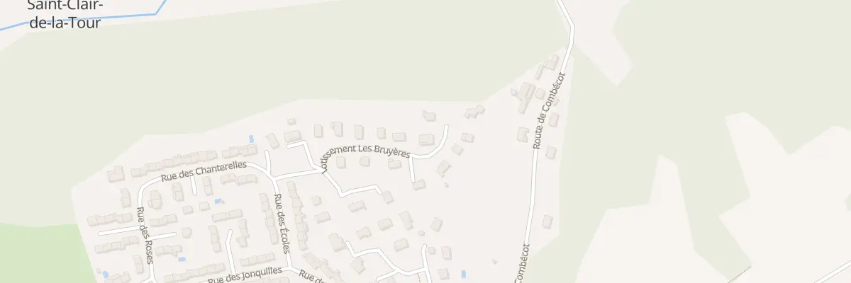 Plan du 14 Rue des Bruyeres à Saint-Clair-de-la-Tour