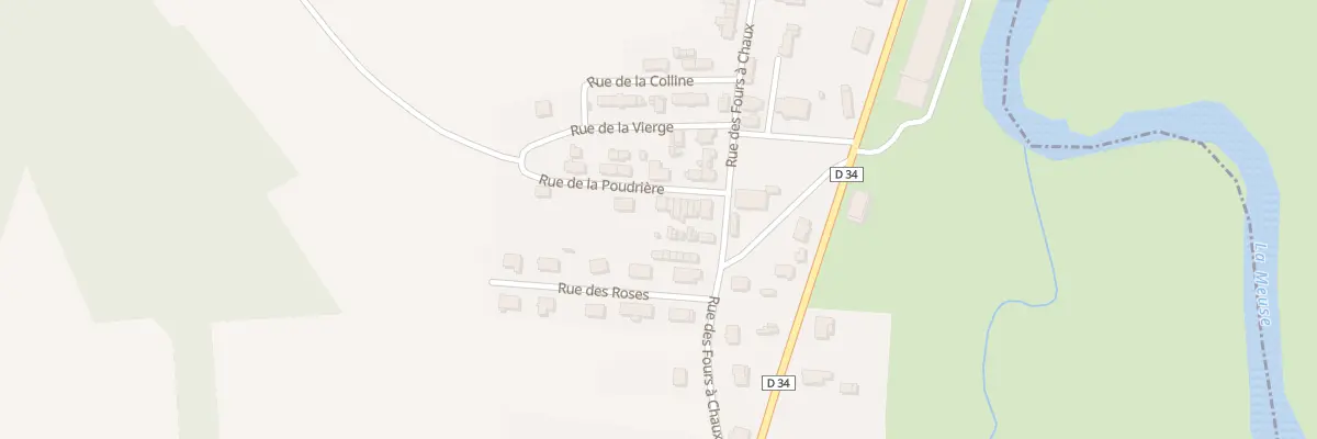 Plan du 13 Rue de la Poudriere à Dompcevrin