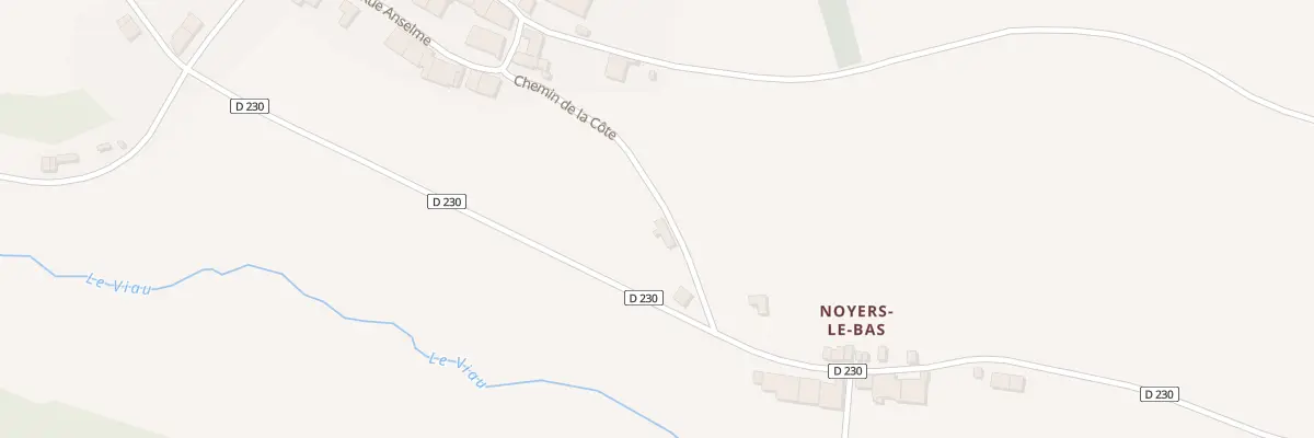 Plan du 2 Che de la Cote à Noyers