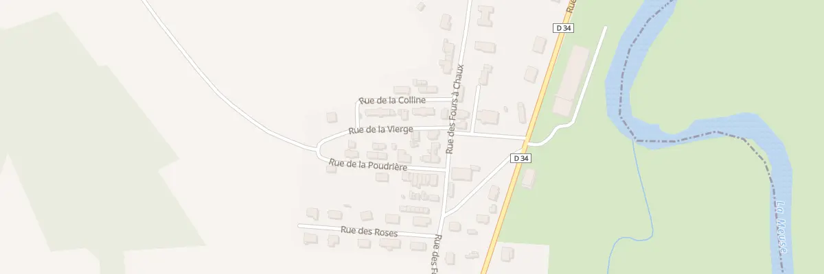 Plan du 9001 Rue de la Vierge à Dompcevrin