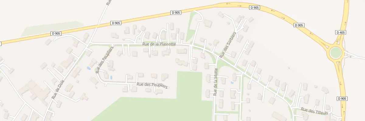 Plan du 23 Rue de la Plassotte à Parcey