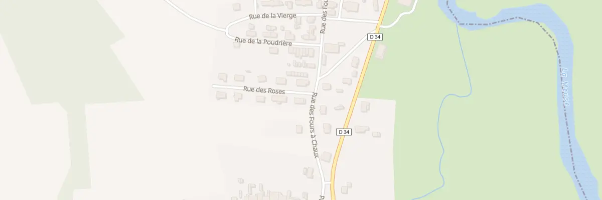 Plan du 1 Rue des Roses à Dompcevrin
