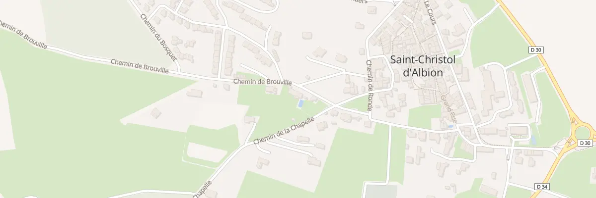 Plan du 113 Che de Brouville à Saint-Christol