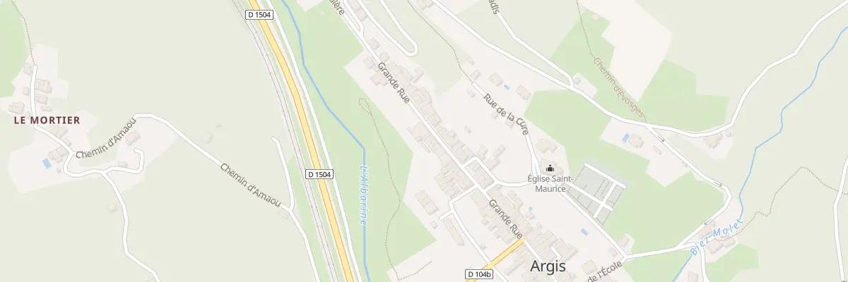 Plan du 84 Grande Rue à Argis
