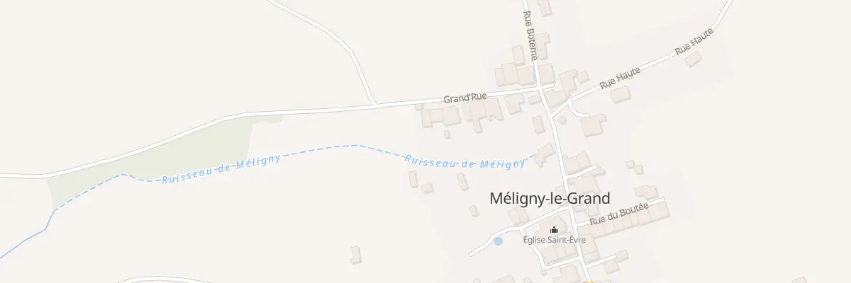 Plan du 9001 Gr Grand Rue à Méligny-le-Grand