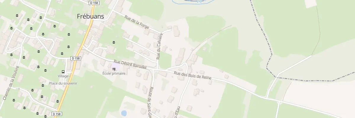 Plan du 75 Rue des Bois de Reine à Frébuans