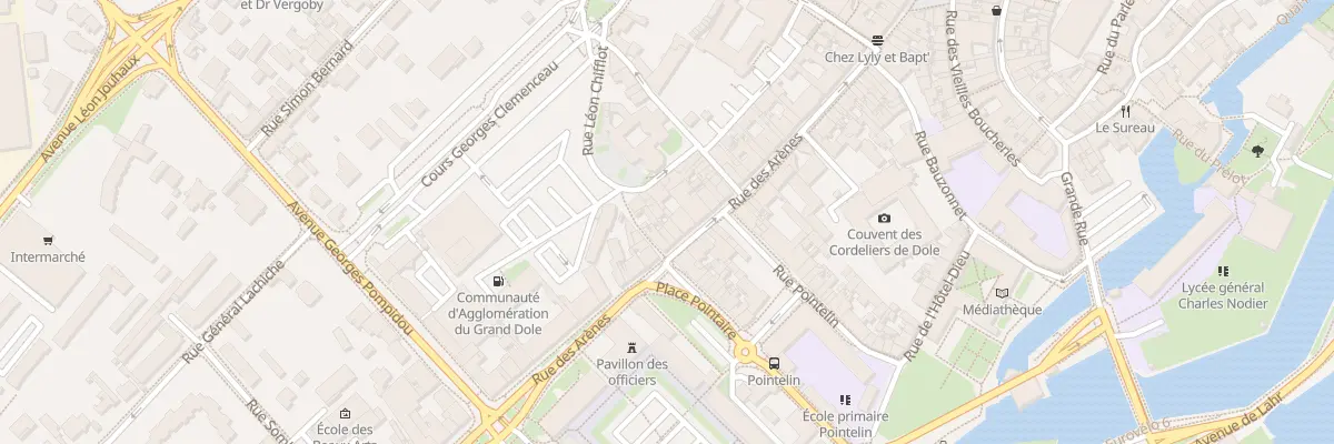 Plan du 64 Rue des Arènes à Dole