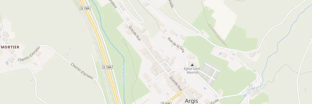 Plan du 75 Grande Rue à Argis