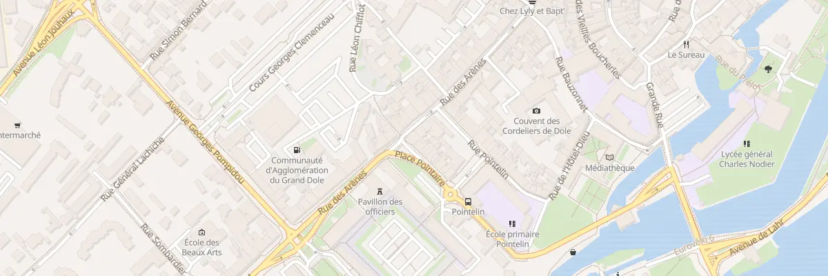 Plan du 67 Rue des Arènes à Dole