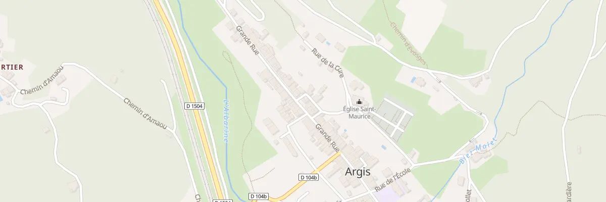 Plan du 14 Rue de la MORAINE à Argis