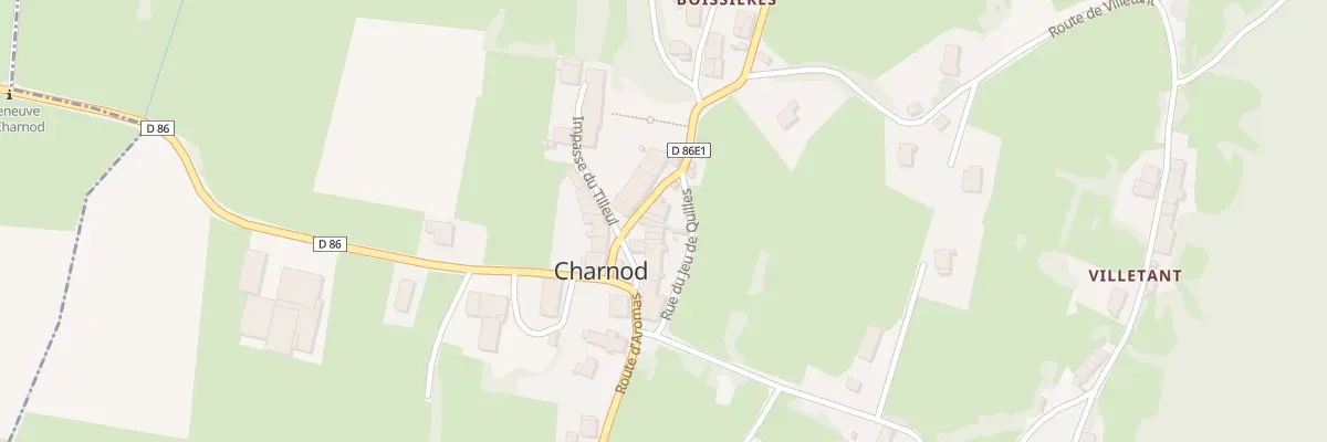 Plan du 2 Che des Boissieres à Charnod
