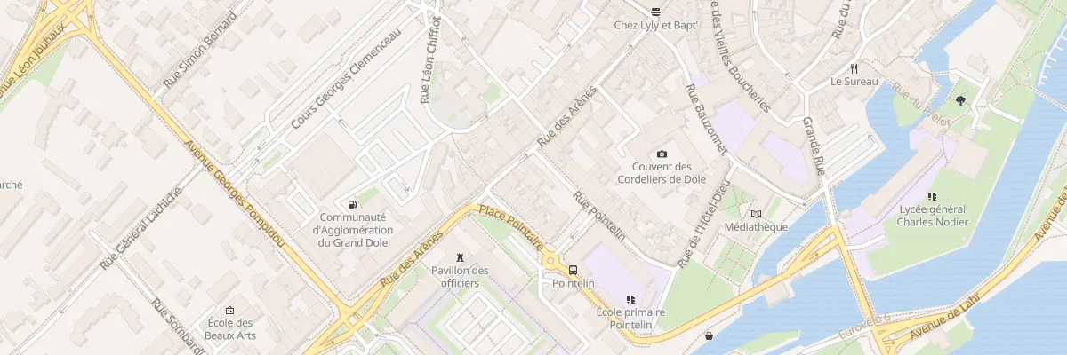 Plan du 59 Rue des Arènes à Dole