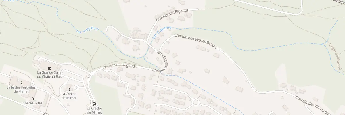 Plan du 558 Che des Rigauds à Mimet