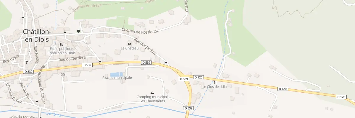 Plan du 8 Les Adrais de Rossignol à Châtillon-en-Diois