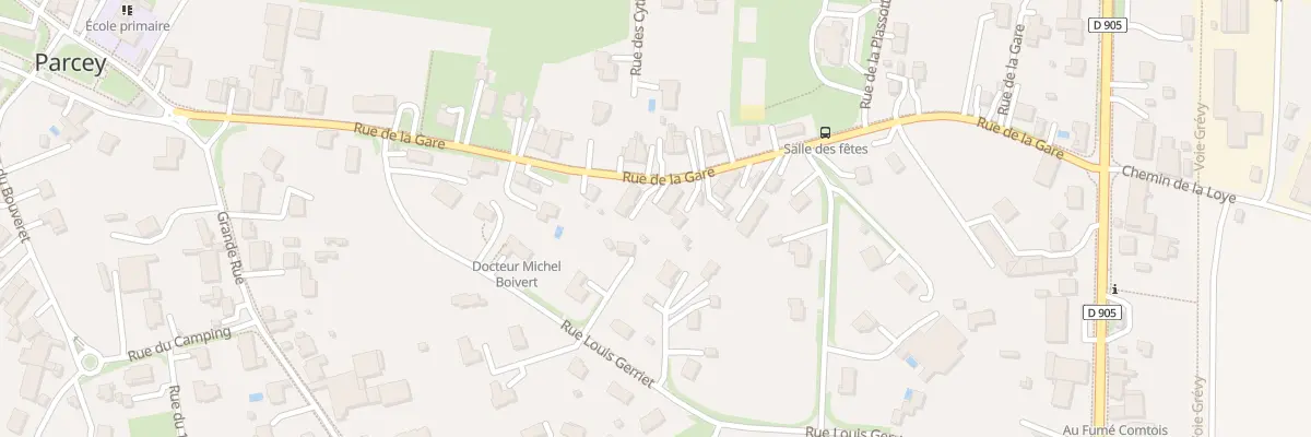 Plan du 20 Rue de la Gare à Parcey