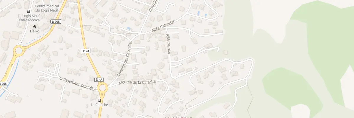 Plan du 9023 Che des Cauvelles à Allauch