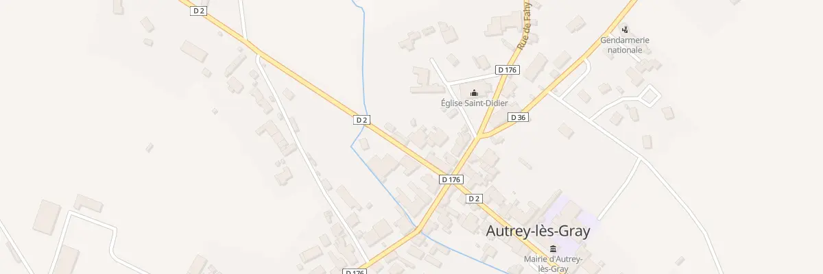Plan du 1 Rue de Saint Seine à Autrey-lès-Gray