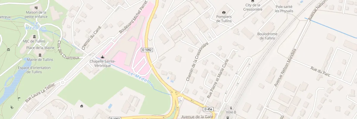 Plan du 3 Rue de la Cressonnière à Tullins