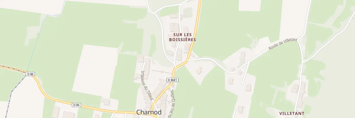 Plan du 6 Che des Boissieres à Charnod
