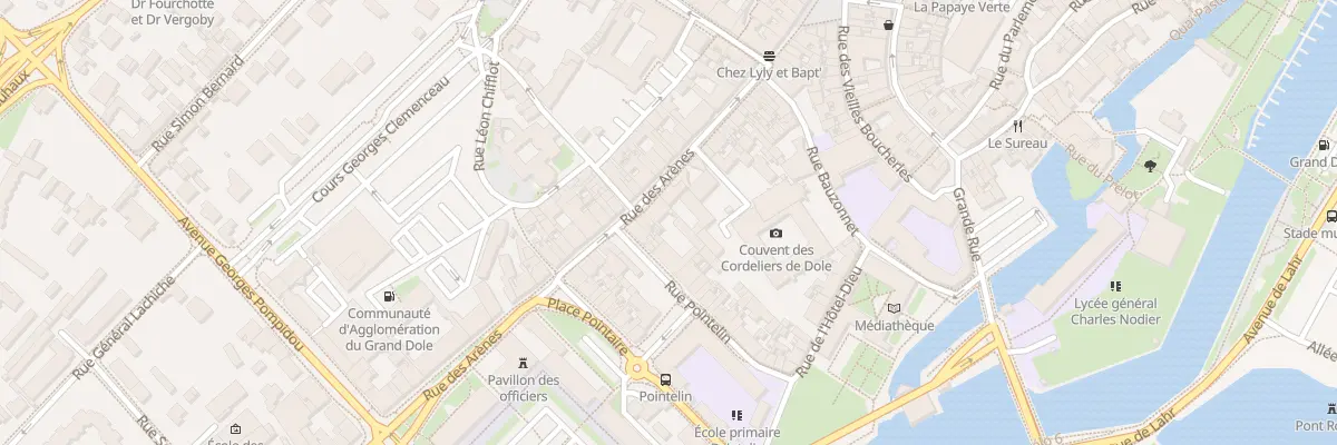 Plan du 45 Rue des Arènes à Dole